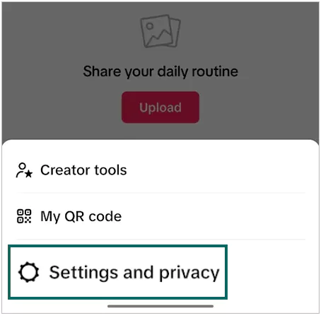 setting & privacy