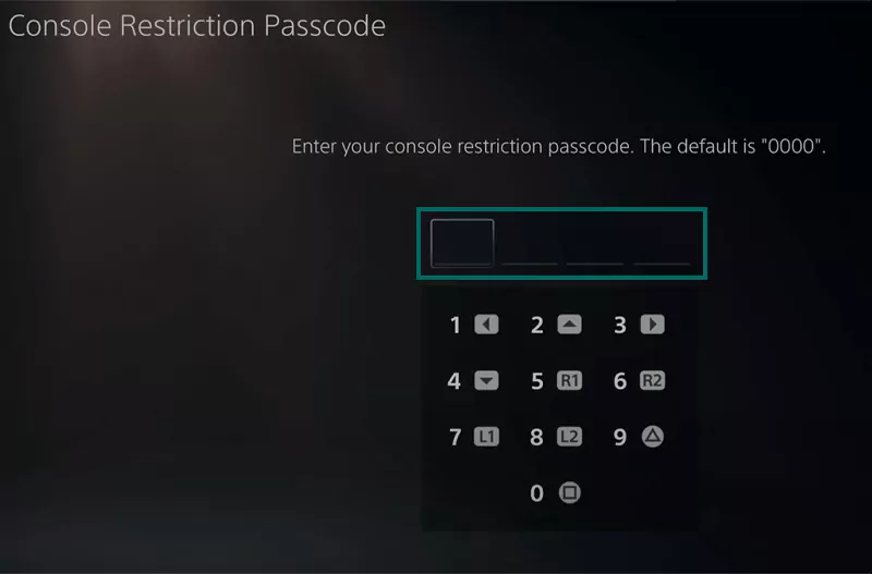 Enter the passcode