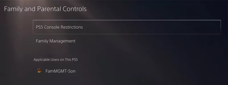 Options for PS5