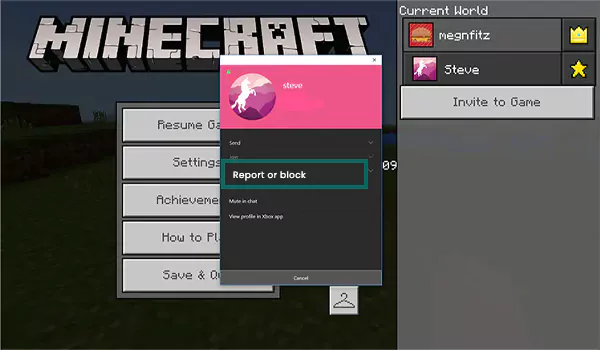 report block