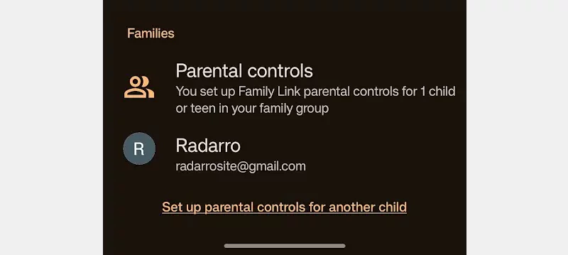 Family Link app