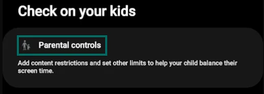 Parental controls on Samsung