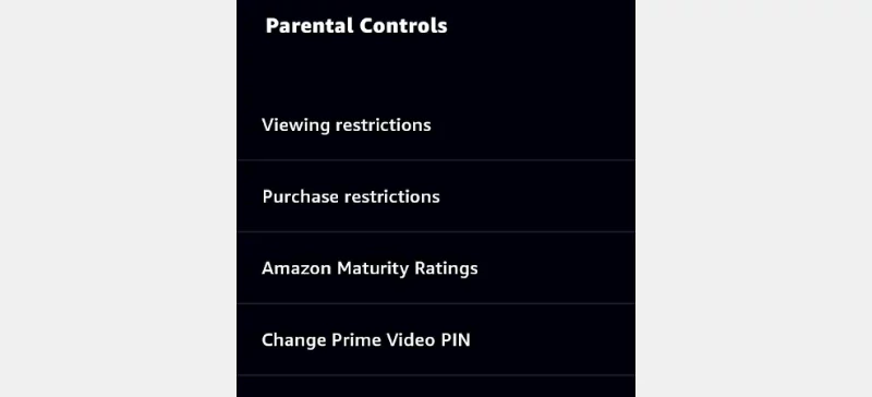 Change Prime Video PIN