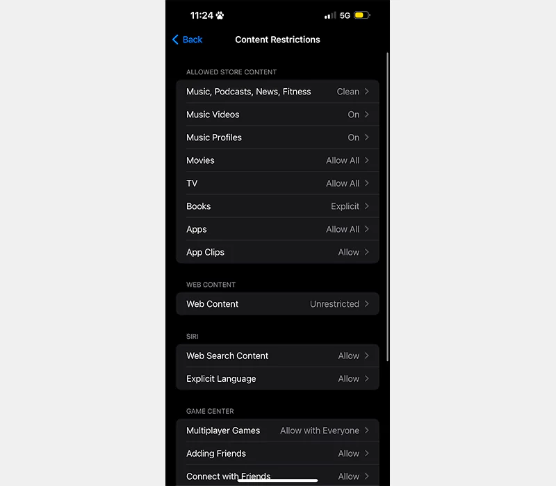 Content-Restrictions-on-an-iPhone