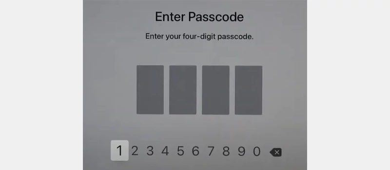 Enter the current code