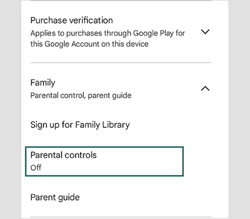 Select Parental Controls