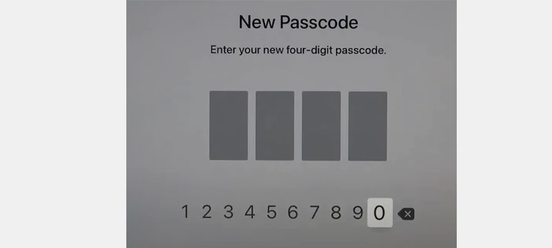 new passcode