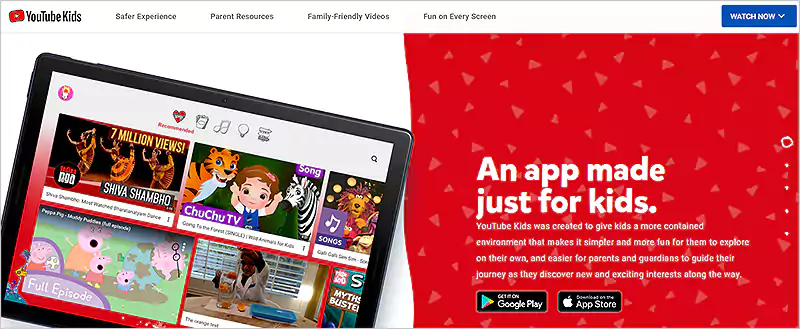 YouTube Kids app