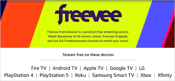 Freevee site