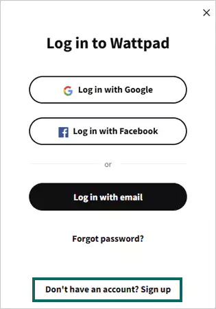 Choose the login process