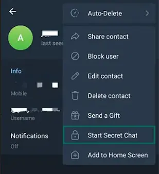 Secret Chat in Telegram