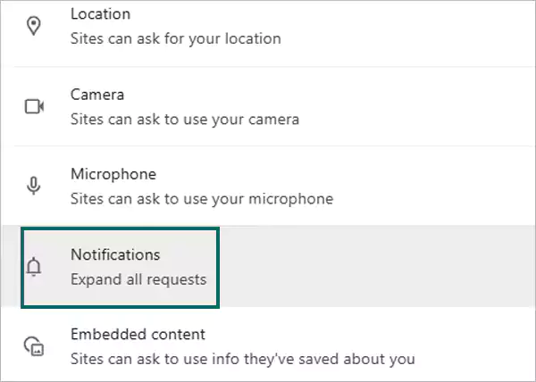 Select Notifications