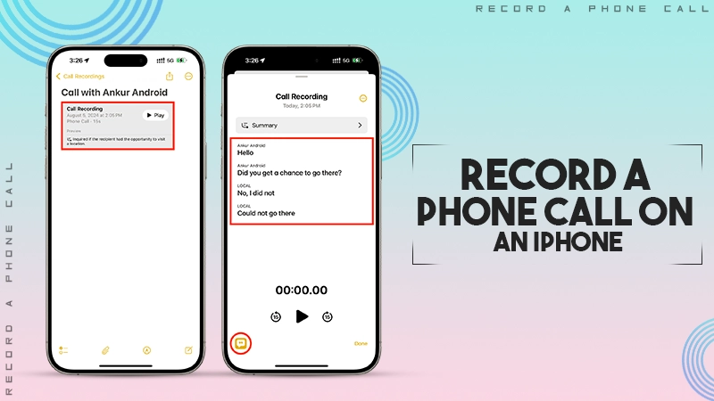 how to record a phone call on an iphone