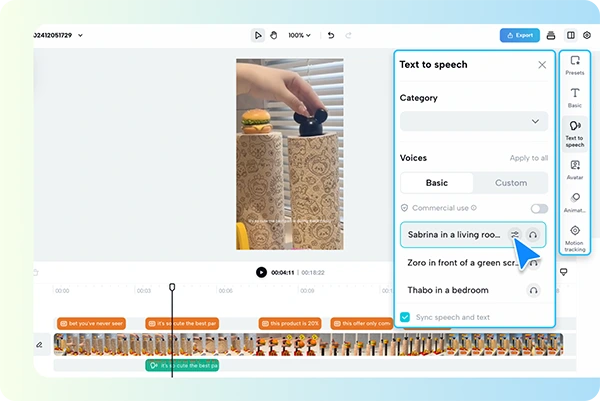  Text-to-Speech in CapCut