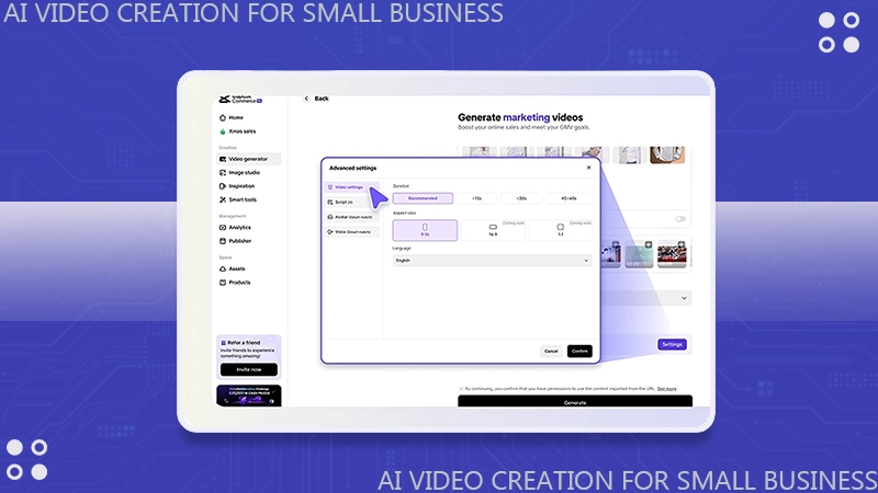 ai video creation for small business ventures