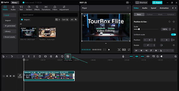 make the clips short