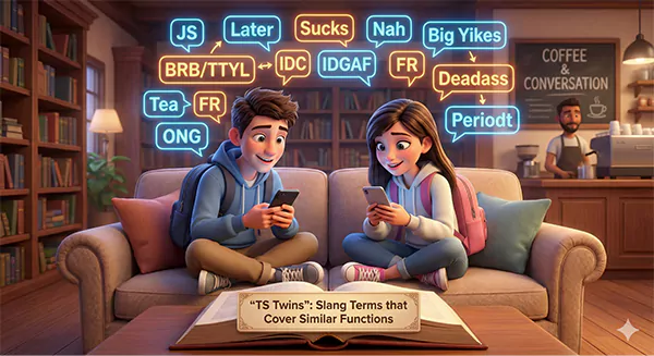 TS Twins Slang Terms that Cover Similar Functions
