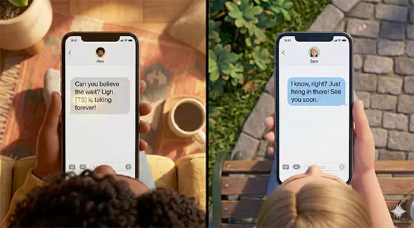 This imagery is presenting the real world use cases of This Sht abbreviation in the text message