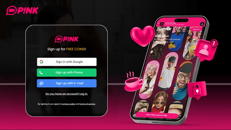 pink video chat