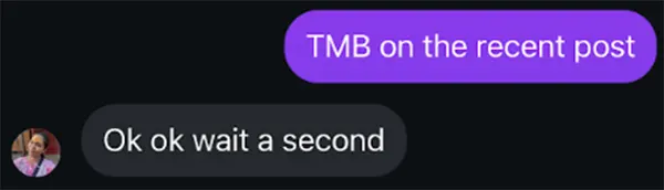 TMB meaning in text