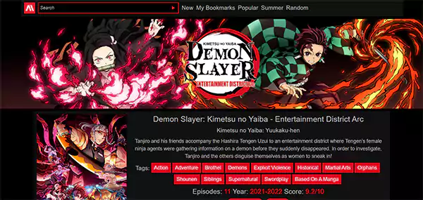 AnimeHeaven homepage