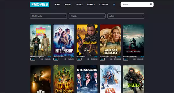 FMovies homepage