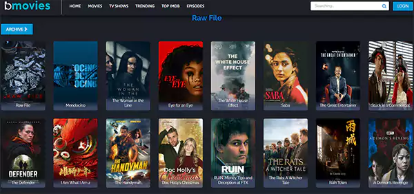 Bmovies Homepage