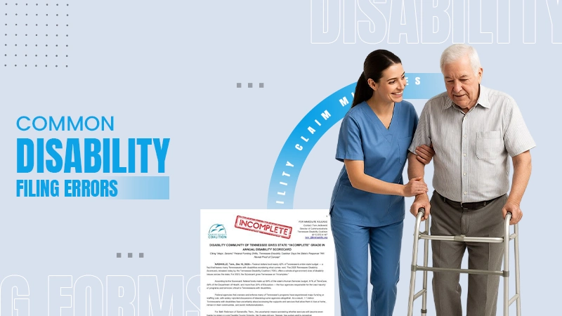 comman disabilty filing errors