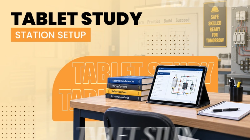 How to Set Up a Tablet Study Station in an Electrical Training Classroom